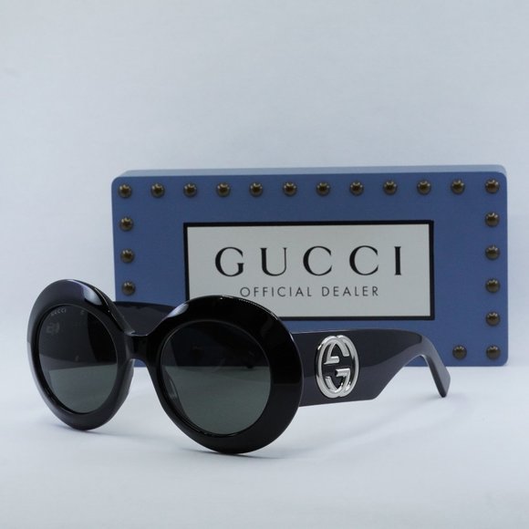 FINAL PRICE NEW GUCCI GG1647S 007 BLACK GREY SUNGLASSES - Picture 1 of 9
